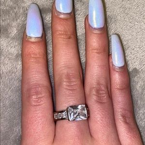 Fake diamond ring